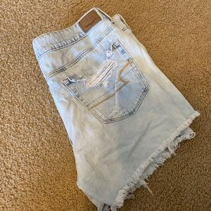 American Eagle Tomgirl Midi Denim Shorts Sz 14